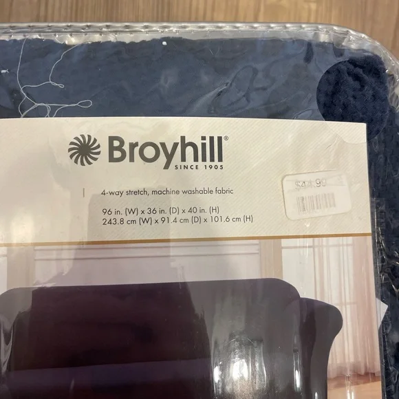 Broyhill Navy Sofa Slipcover